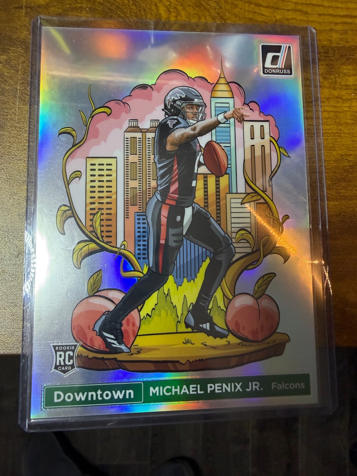 MICHAEL PENIX JR 2024 Donruss Rookie JUMBO DOWNTOWN #14 Falcons
