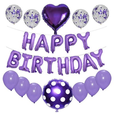 Happy Birthday Luftballons Folie GROß Wimpel Banner Ballon FARBE Party Deko