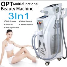 3-1 OPT IPL Nd YAG Laser RF Beauty Machine Tattoo Hair Removal Skin Rejuvenation
