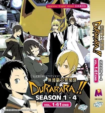 Durarara Season 1-4 (Vol.1 -61 End) Anime DVD with English Dubbed