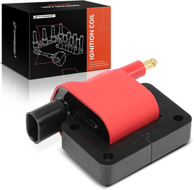 (Red) Engine Ignition Coil Compatible with Chrysler Dodge Jeep & Plymouth Vehicl
