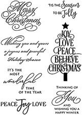 Merry Christmas Blessing Words Clear Stamps for Card Making Decoration DIY Scrap