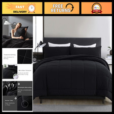All Season Queen Comforter Set - 3 Piece Bedding Set with 2 Pillowcases - Down A