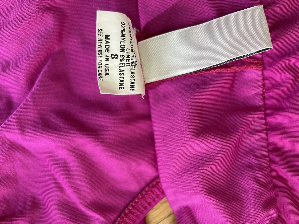 Bikini Badgley Mischka Talla 8 Fucsia Vacation Resort Playa Crucero Verano Foto 4 de 4