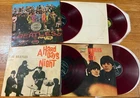 Lot of 4 BEATLES Japanese RED vinyl LPs Hard Day's Night SGT. PEPPER White Album