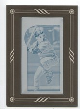 2015 Topps Gypsy Queen Printing Plate Cyan Craig Biggio 1/1 Houston Astros