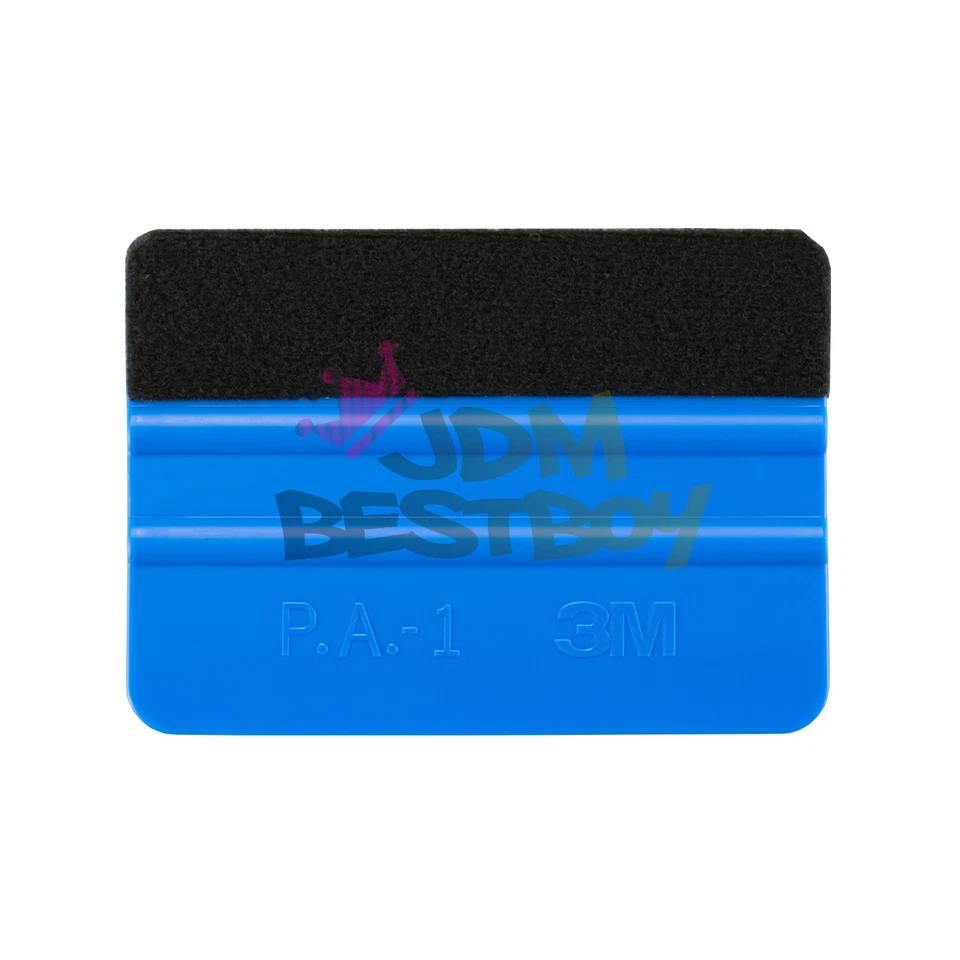 3M Blue Squeegee Rubber Applicator Tools Felt Edge Decal Tips x3 Vinyl Wrap Kit - Image 3 of 4