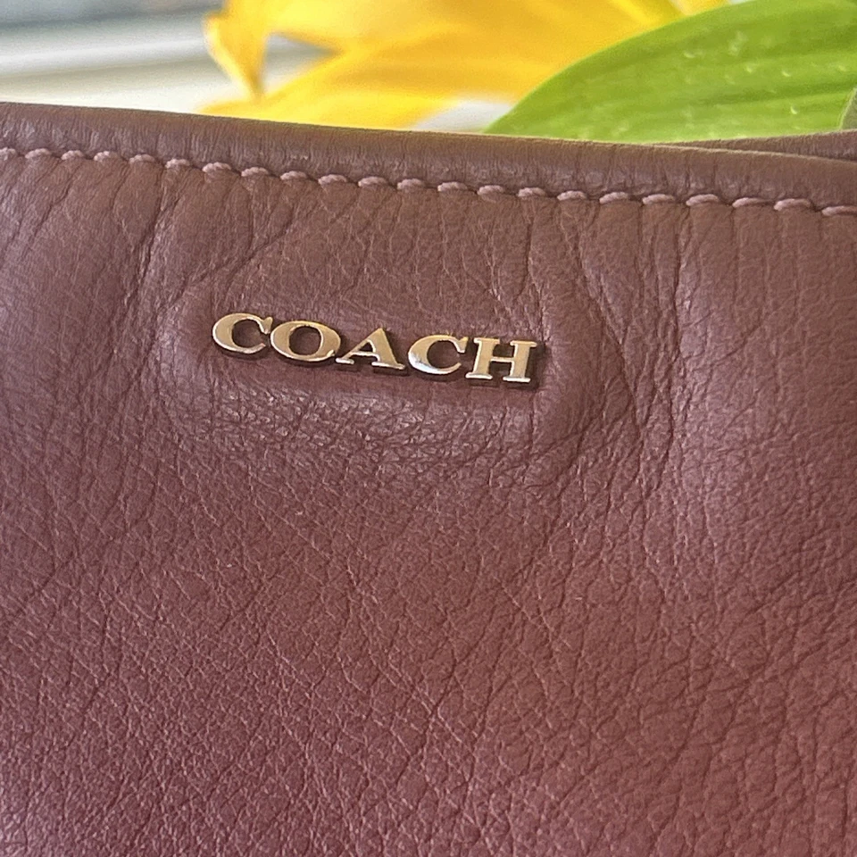 Coach Tote Madison Pebbled Cranberry Red Leather 26225  Shoulder Bag 2013 - Image 3 of 4