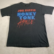 Honky Tonk Attitude Joe Diffie Black Shirt Unisex Concert S-5XL AR580