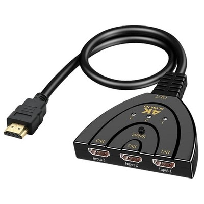 HDMI Splitter 3 in 1 out - 4K Full HD HDMI Verteiler HDMI Hub