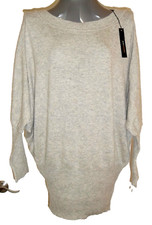 BCBG MaxAzria NEW Angora Wool Ribbed Pullover Sweater Mini Dress L Pencil Y2K