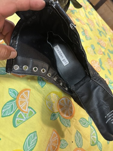 Madden Girl Chandra Boots 8.5M -NO Laces, Side Zip - Picture 10 of 13