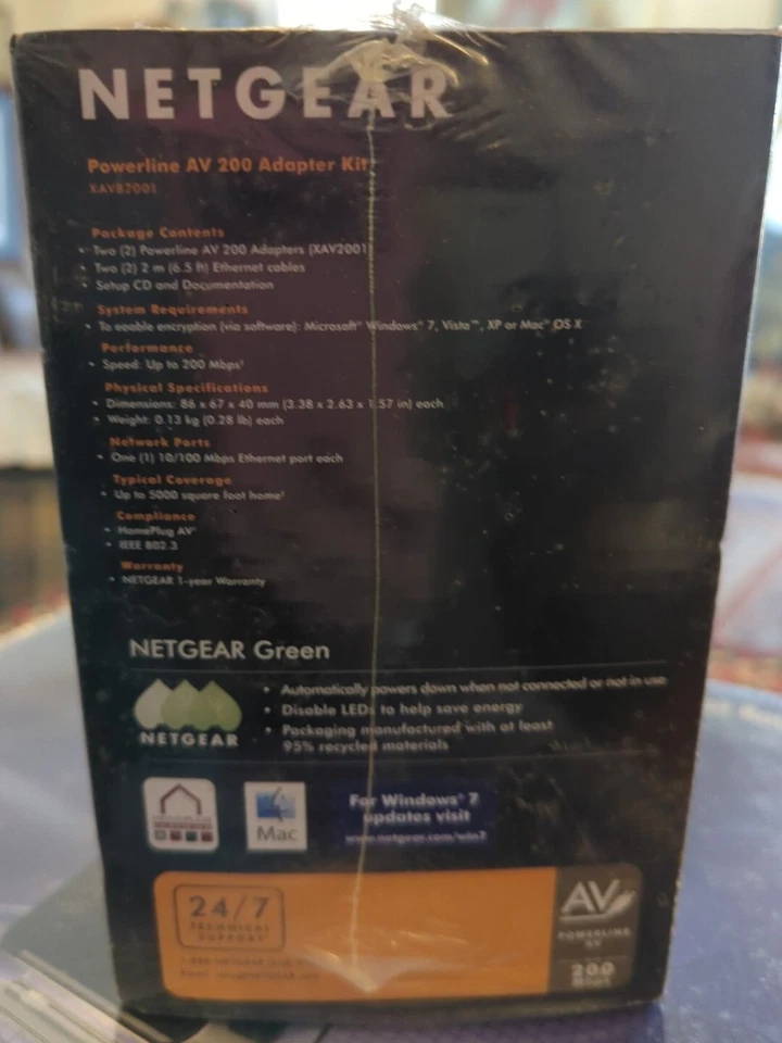 Brand New Sealed NETGEAR Ultra Powerline AV 200 Adapter Kit - Image 2 of 4