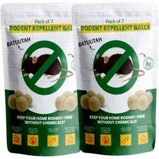 2 Pack Mouse Rat Repellent 7 Deterrent Peppermint Balls Per Pack