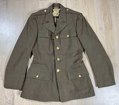 WW2 dated US Army Enlisted Ranks Tunic Jacket Uniform Size 35S NO