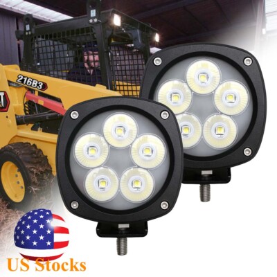 LED Semi Flood Lights Fit CAT Skid Loader 216B 226B 232B 246C 247B 252B 256C