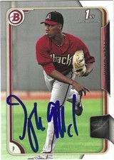 Autographed/Signed 2015 Bowman #33 Tyler Mark Arizona Diamondbacks Tough Signer