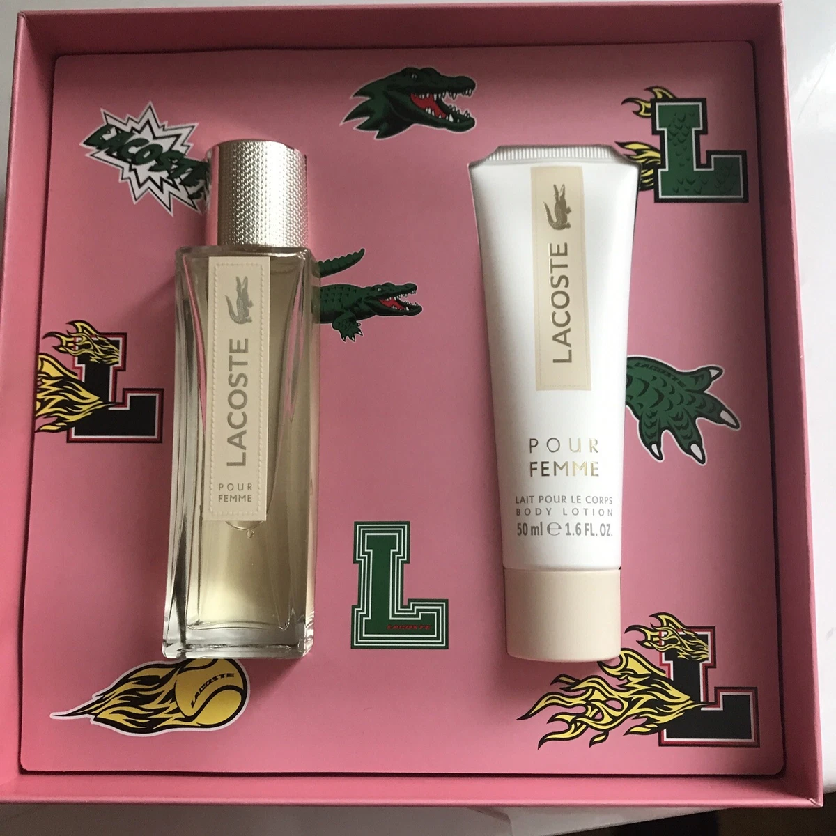 Brand New Lacoste Pour Femme Gift Set