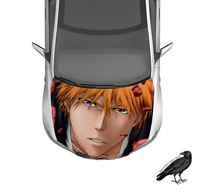 Anime Hood Wrap Ichigo Bleach Weatherproof Vinyl Car Decal 50'' X 65''