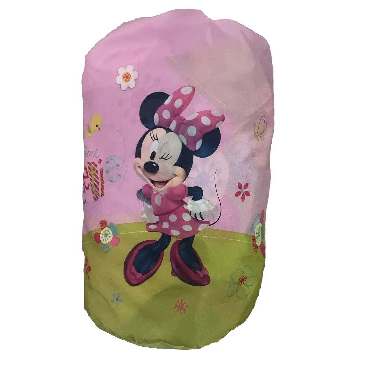 Minnie Mouse Disney Sleeping Bag With Carrying Bag Camping Slumber Bag Pink