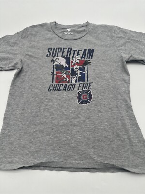 Chicago Fire Super Team T-Shirt Youth Boy Size Youth Medium Fanatics..#15011