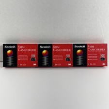 Lot Of 3 Scotch 8mm Camcorder Video Cassette P6-120