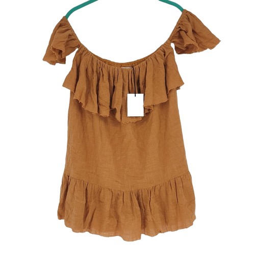 Farm Rio Linen Cerrado Stamps Short Sleeve Mini Dress Size L Anthropologie  NWT | eBay