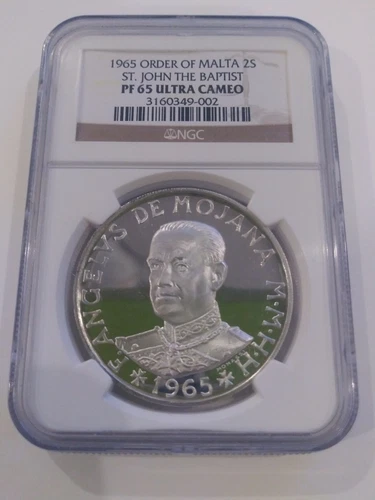 1965 ORDER OF MALTA SCUDO ST JOHN THE BAPTIST NGC PF 68 ULTRA CAMEO