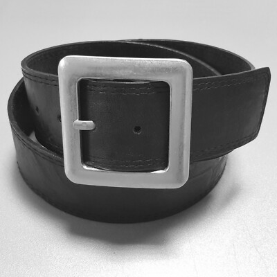 Gürtel 100% Echt Leder Jeansgürtel Schwarz 4,8 cm Herren Damen Ledergürtel