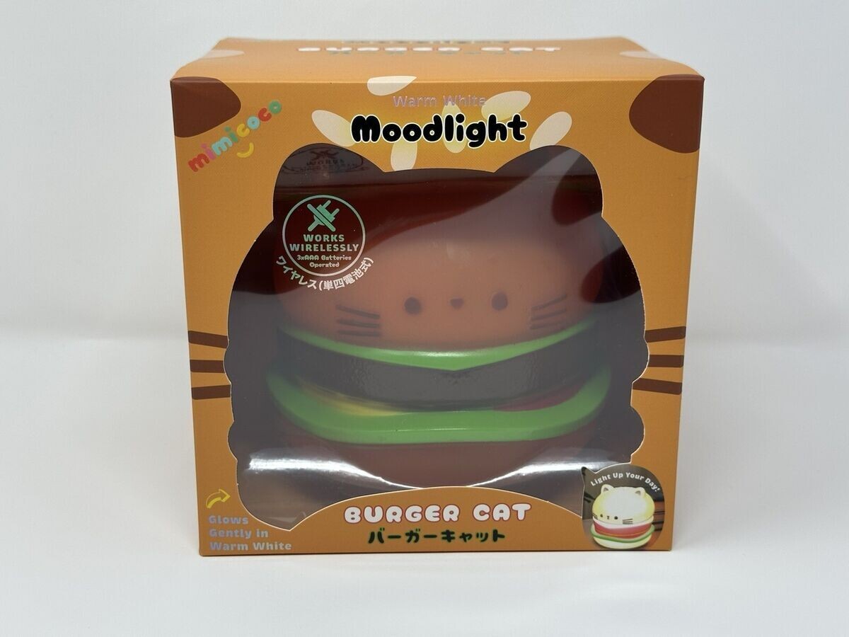 Mimicoco Warm White Moodlight BURGER CAT | eBay