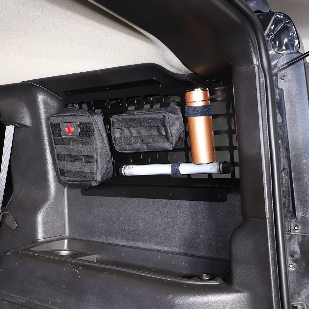 Alloy Car Trunk Window Molle Panel Bag Hang Bracket Kit For Hummer H2