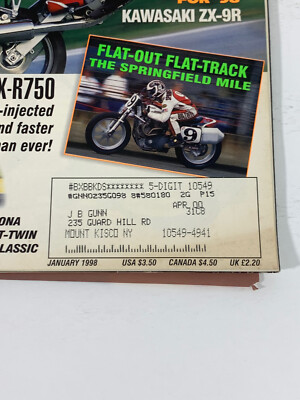 の。 Cycle World Magazine January 1998 Rocket Riders! Special