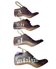 Antique Wood Cobbler Shoe Forms A Bit of Nostalgia 6 1/2 Farmhouse Decor 4pcs
