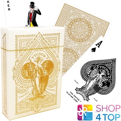 TYCOON IVORRY EDITION THEORY 11 LUXURY PLAYING CARDS DECK WHITE MAGIC TRICKS NEW