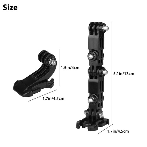 Motorcycle Helmet Chin Mount Kit for GoPro Hero 10/9/8/7/6/5 Sport