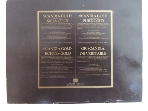 Vintage Scandia, Sweden 24 Carat Gold Plated Set of 6 Teaspoons Length 11 cm - Foto 10 di 11