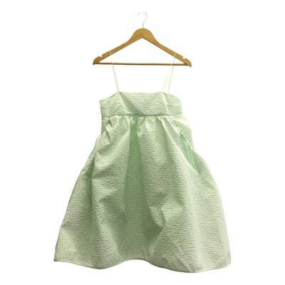 セシリーバンセン | lisbeth dress /UK8/US4 Cecilie Bahnsen Cecily Bansen Lisbeth Dress Volume UK8 US4 Green
