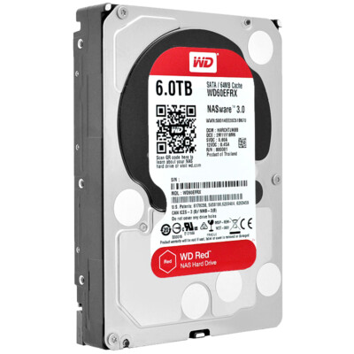 Western Digital Red 6TB WD60EFRX NASware 3.0 SATA III 64MB 3.5 