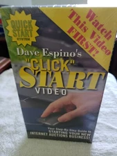 Dave Espino's CLICK START VIDEO  Internet Auctions Business VHS Tape  NEW SEALED