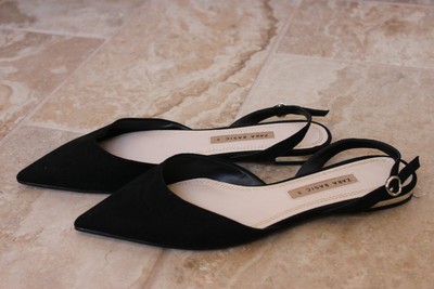 pointed toe slingback flats