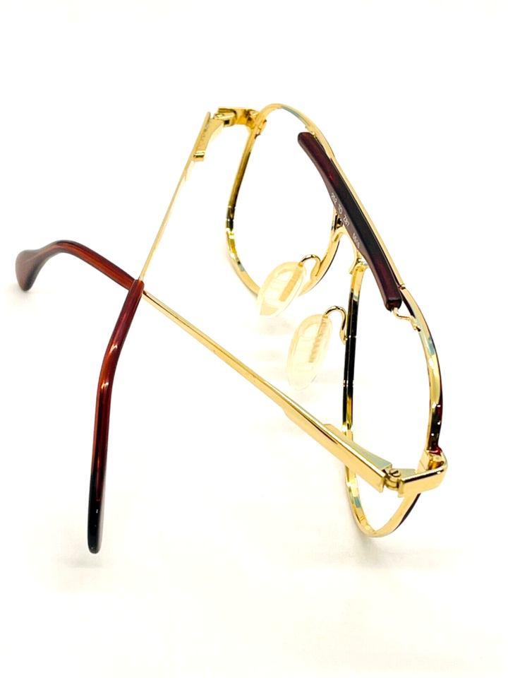 Titmus TP201 TOR Gold/Brown Aviator Eyeglass Frames Z87 USA 140 eBay