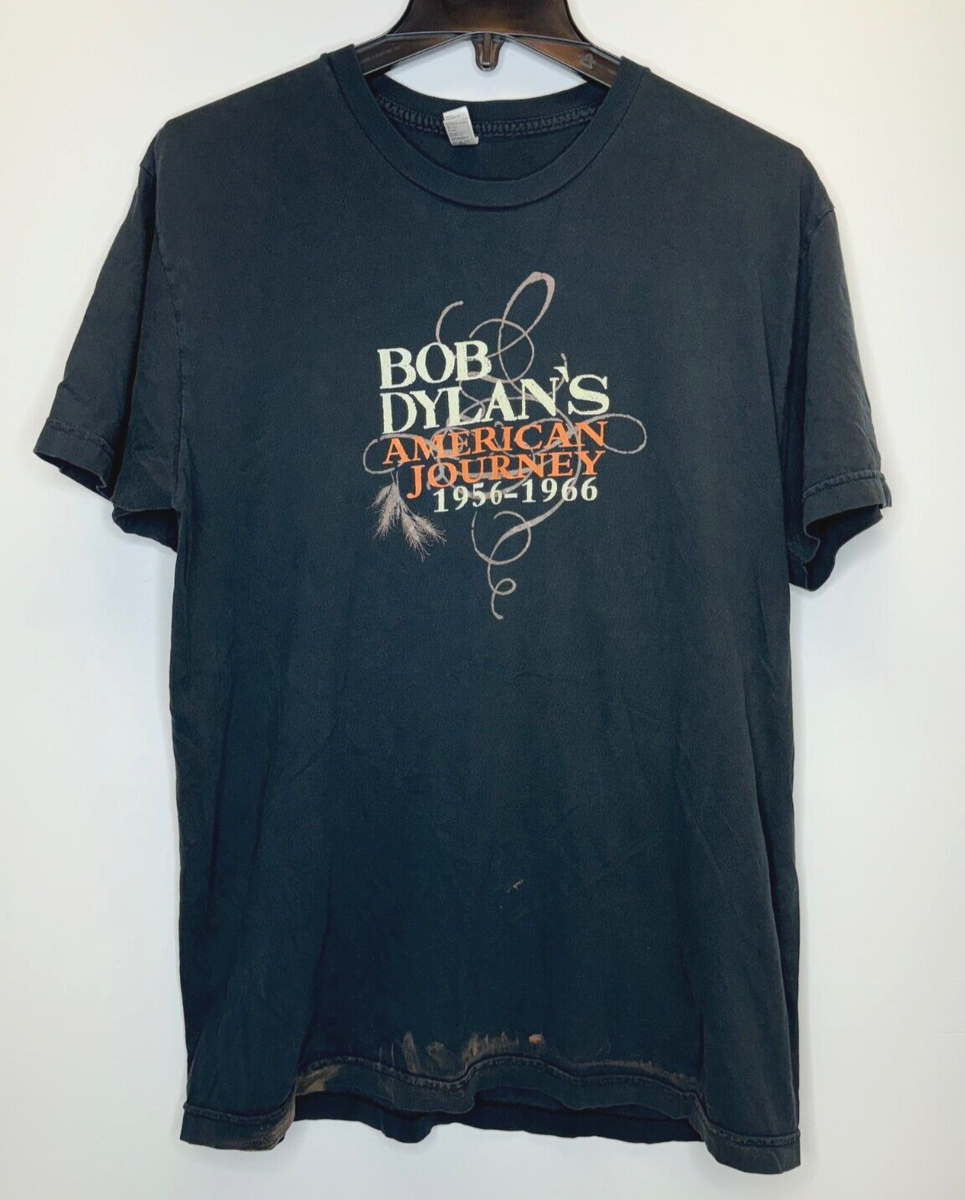 90s Bob Dylan Tシャツ American Journey VINTAGE Bob Dylan's American Journey 1956-1966 Music Project T