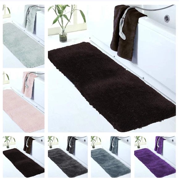 Large Bathroom Rugs (24 x 60) Extra Soft and Absorbent Shaggy Bathroom Mat