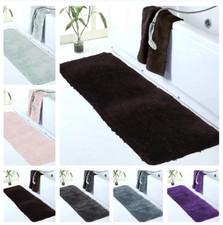 Large Bathroom Rug 24 x 60, Aqua - Extra Soft Absorbent Shaggy Bath Mat