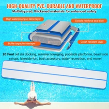 Ultimate 20FT Floating Dock Include Pump – Inflatable, Durable, Summer-Ready Fun