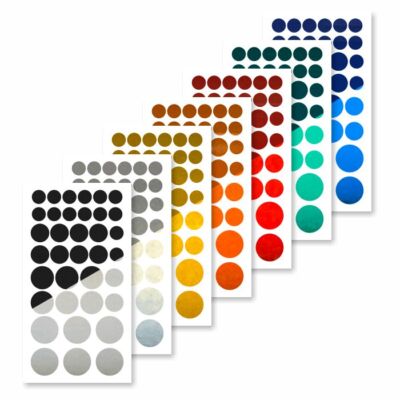 Aufkleber Reflektierend Kreis Punkt Fahrrad Reflektor MTB Mountainbike Sticker