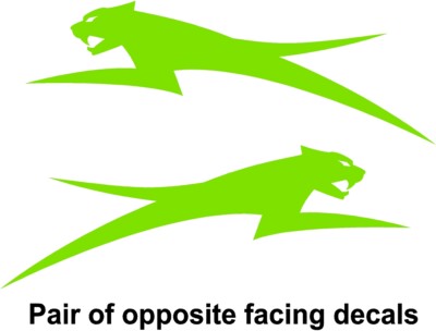 ARCTIC CAT DECALS 4'',6'',9'',12'',18'' Opposite CHOOSE COLOR Snowmobile Sticker