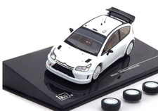 CITROEN C4 WRC WHITE 2010 PLAIN BODY VERSION + 4 WHEELS 1:43 MDCS011 IXO