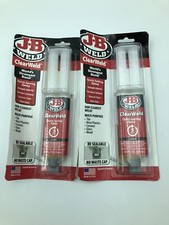 J-B Weld ClearWeld Quick Setting 5 Minute Epoxy Strength 4400 PSI Lot Of 2