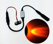 Micro Effects orange LED Light  Control Strobe Flash Blink 9 Volt MEL-PO1-D-9VB